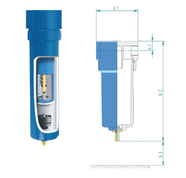 FILTRI DI LINEA DISOLEATORI DI GRADO SUPERIORE SM 9010 DA 3” SERIE 3